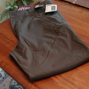 Wrangler Brown Chinos & Khakis with Straight Leg Design